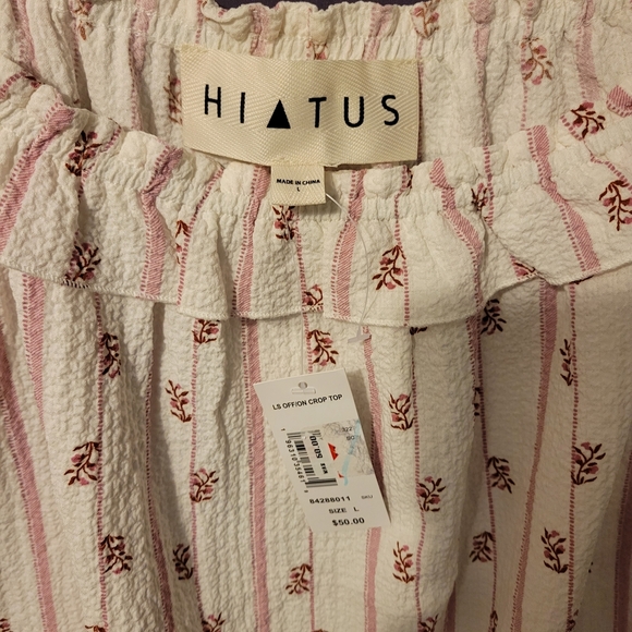 Hiatus Women's Striped Floral Blouse - Cream - Picture 2 of 6